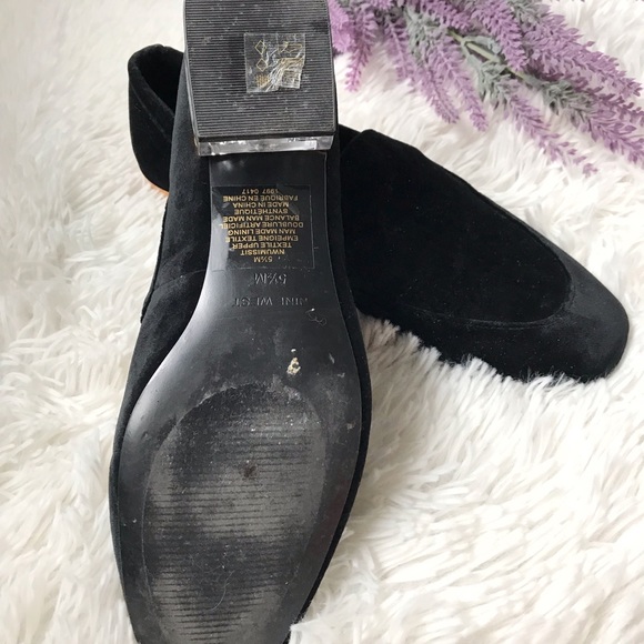 🌾❣️Nine West Women’s Black Velvet shoes 5 1/2❣️🌾 - Picture 4 of 5